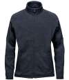 FHZ-1W Stormtech Ladies Avalante Full Zip Knitted Fleece Jacket Navy Heather colour image